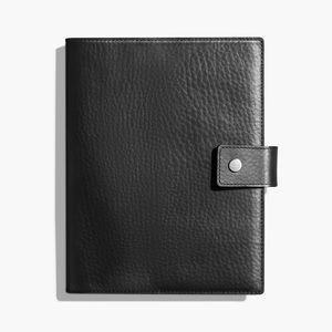 EUC Shinola Black Leather Large Journal Cover